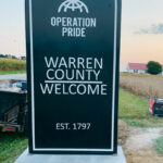 warren welcome sign