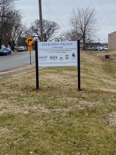 west side tree planting